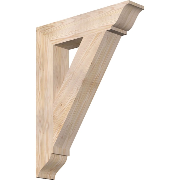 Ekena Millwork Traditional Traditional Smooth Bracket, Douglas Fir, 5 1/2"W x 28"D x 36"H BKT06X28X36TRA01SDF - main